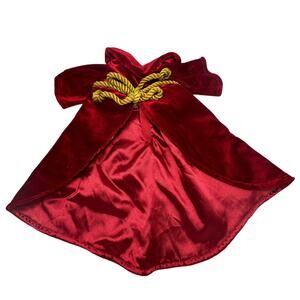 Duffy the Disney Sorcerer's Apprentice Robe Costume Outfit Fantasia Red Velvet